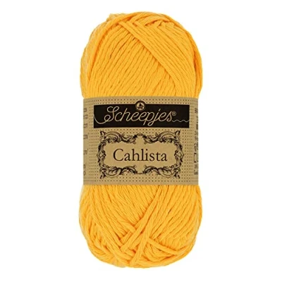 Image of Scheepjes Cahlista 208 Yellow Gold Yarn 1x50g