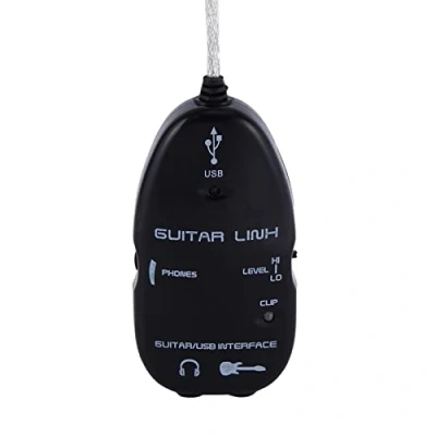 Image of Cuifati USB Guitar Cable,Guitar To Interface Cable Link Audio Studio Connector Cords Adapter for PC Recording