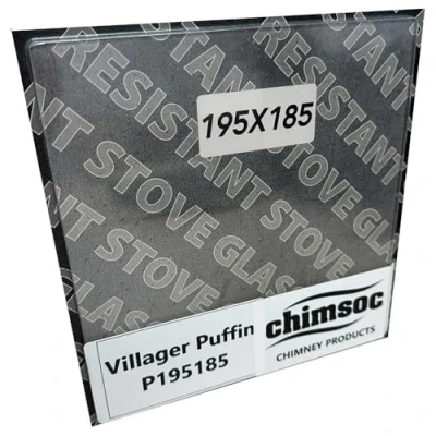 Image of Chimsoc Replacement Stove Glass Villager Puffin (195mm x 185mm Rectangular)