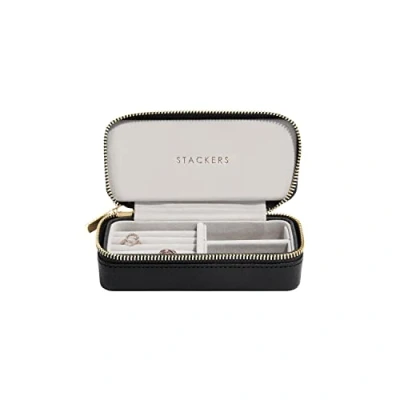 Image of Stackers Black Medium Travel Jewellery Box