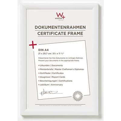 Image of walther Design Photo Frame White 21 x 29,7 cm (DIN A4) Trendstyle Plastic KP130W