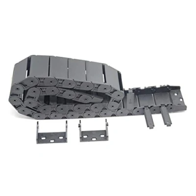 Image of Befenybay R28 Internal Size 18X50mm 1Meter Length Black Plastic Flexible Drag Chain Cable Wire Carrier Inside Open Type for 3D Printer and CNC Machines (18mmX50mm Open)