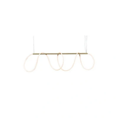Image of Skopje Ceiling Pendant Light LED 60W Gold Matt