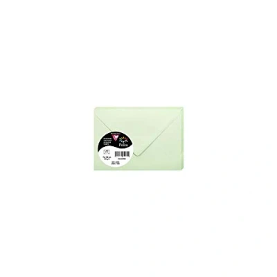 Image of Clairefontaine Ref 5470C Pollen Envelopes (Pack of 20) 75 x 100mm Sized, 120gsm Paper, Gummed Seal, Inkjet &amp; Laser Printer Compatible, Acid Free Green