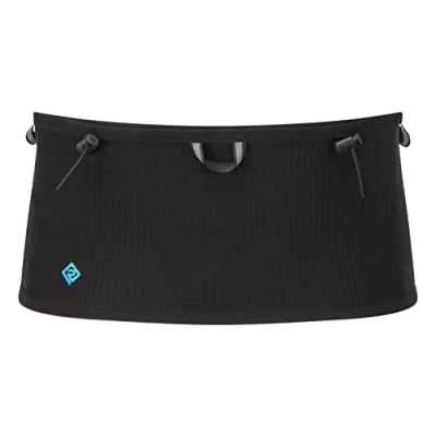 Image of Ronhill Unisex 360 Waistband, Black/Cyan, S UK