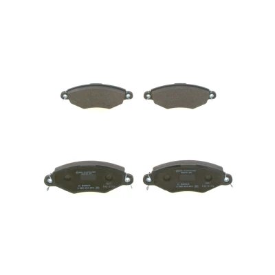 Image of E190R0110751392 Brake pad set BOSCH 0 986 424 453 Low Metallic with anti squeak plate PEUGEOT: 306 Hatchback