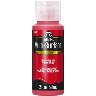 Image of Folk Art FOLKART Multi Surface Acrylic Paint 2OZ, Apple Red, 59ml