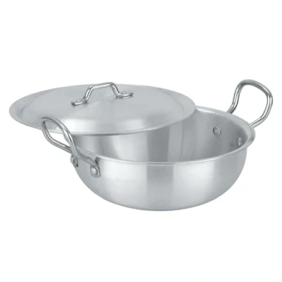 Image of LENAK Induction Compatible Wok Pan Deep Stir Fry Aluminium Frying with Lid Induction, Gas and Electric Hobs (29cm)