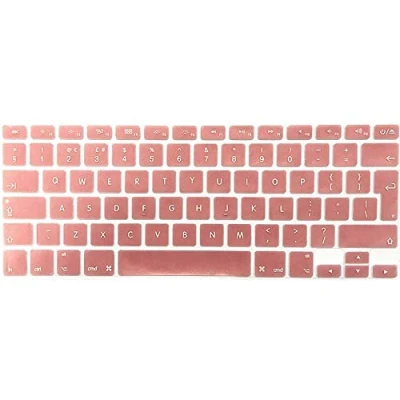 Image of FINDING CASE EU/UK Keyboard Cover for MacBook Pro 13/15 Inch with/without Retina Display&amp; with CD Rom &amp;Older Air 13 A1466/A1369 Adhesive Skin (Rose gold)