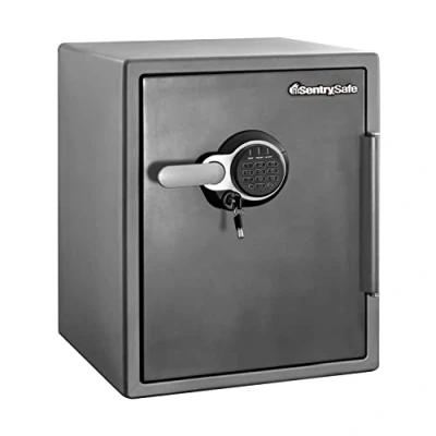 Image of Master Lock Sentry Safe Certified Fireproof and Waterproof Safe, 56.5L, 472 x 605 490 mm, Digital Combination with backup Key Backlit Keypad, for home professionals