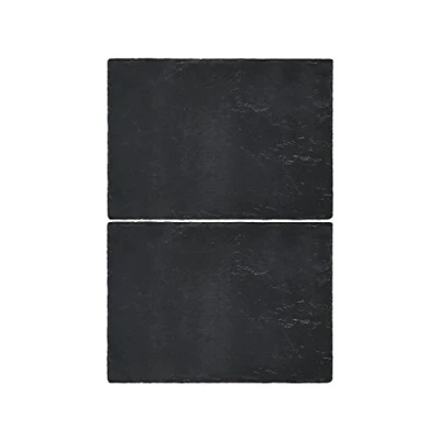 Image of Creative Tops 100 Percent Natural Slate Placemats Table Mats, Set of 2, Multi Colour