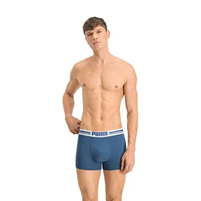 Image of PUMA Men&#039;s Boxer, Denim, XL (Pack of 2)