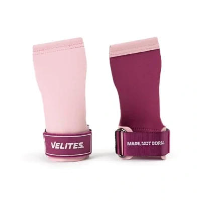 Image of Velites I Quad Ultra Magnesium Free Grips for Crosstraining or Gymnastics Athletes Improve Your Results and Achieve Goals Size M Color Pink.