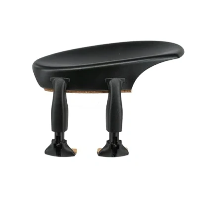 Image of Wittner chin rest, lateral rest violin 3/4, high tech plastic, anatomically moulded, allergy tested, without screwdriver, black, 250221, Made in Germany