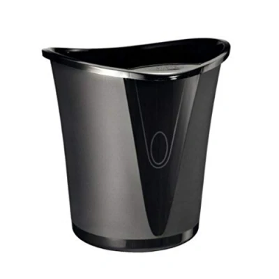 Image of Leitz 18 Litre Waste Bin, Plastic, Allura Range, Black