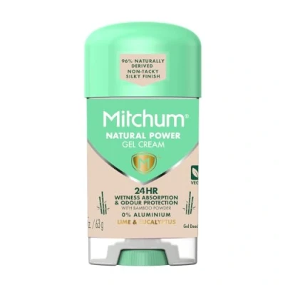 Image of Mitchum Women&#039;s Natural Power Gel Cream Lime Eucalyptus
