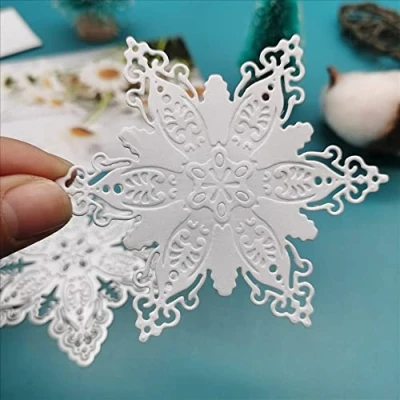 Image of Cutting Dies for Card Making, YunTrip Snowflake Metal Die Cuts Stencil DIY Scrapbooking Album Embossing Photo Crafts Paper Cards Decorative Craft