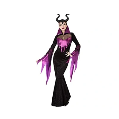 Image of Atosa Cruel 61430 Costume Evil Witch Queen Woman XL Purple Halloween, Women