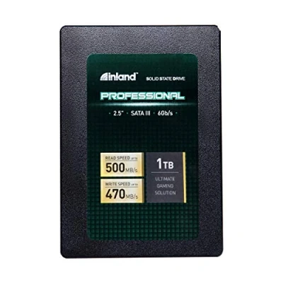 Image of Inland Professional 1TB SSD 3D NAND SATA III 6Gb/s 2.5&quot; 7mm Internal Solid State Drive (1T)