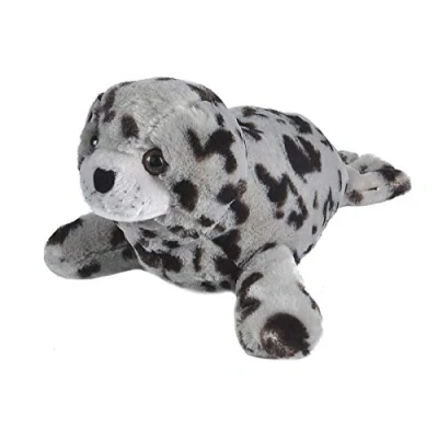 Image of Wild Republic Harbor Seal Plush Soft Toy, Cuddlekins Cuddly Toys, Gifts for Kids 30 cm