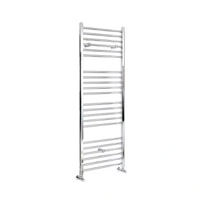 Image of Milano Kent Chrome Straight Bar Heated Towel Rail 1600mm x 400mm