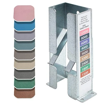 Image of 2 inch by Micro Mesh Soft Touch Sanding Pads w/Galvanized Steel Dispenser Ideal For Pen &amp; Bottle Stopper Turning Perfect Cycle Acrylic Materials (9 w/Dispenser)