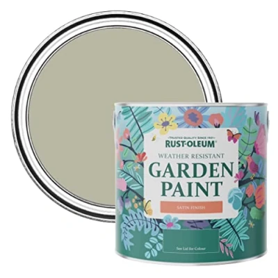 Image of Rust Oleum Brown Mould Resistant Garden Paint In Satin Finish Tanglewood 2.5L