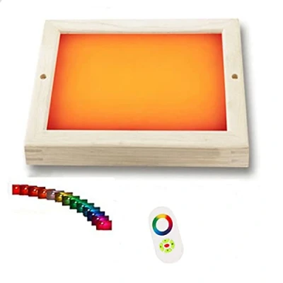 Image of RF Touch Remote Control Sauna LED Colour Light, Lighting, Heat Resistant, Chrome Therapy Ceiling Mounting, Lighting with Changing