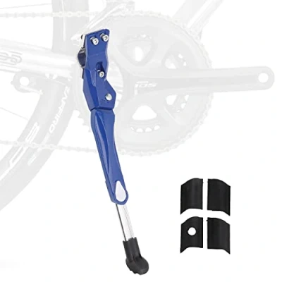 Image of Bike Kickstand,Bike Side Stand Adjustable Length 350 400mm,Bicycle Kickstand for Oval Tubes with Diameter of 30 35mm Mountain Road Bicycle Accessories