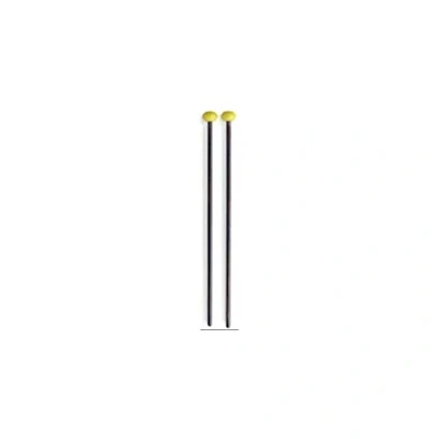 Image of Stagg 15163 38 cm 15 Inch Maple Xylophone Mallet with Medium Oblong Shaped Yellow Nylon Head (Pair of 2)