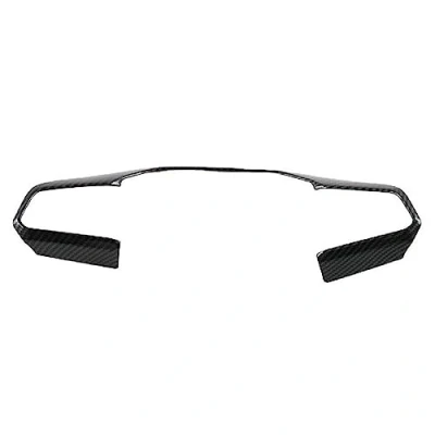 Image of Abs Carbon Fiber Car Steering Wheel Panel Cover Trim Compatible for MG4 EVMulan 2022 2024 Decoration Accessories Durable Frame Sticker