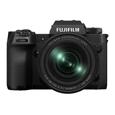 Image of Fujifilm X H2 Mirrorless Digital Camera, Black With XF16 80mm Lens