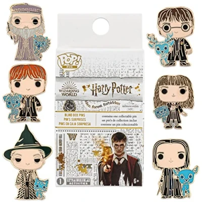 Image of Loungefly Harry Potter Enamel Pins Blind Box 1 out of a possible 6 options Cute Collectable Novelty Brooch for Backpacks &amp; Bags Gift Idea Official Merchandise