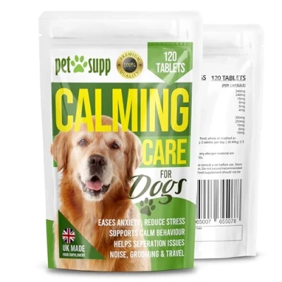 Image of Calming Care for Dogs, Aids Anxiety and Helps Relieve Stress 120 Tablets