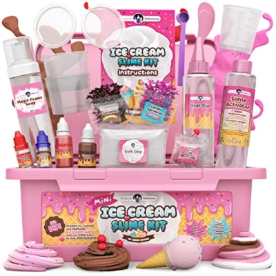 Image of Original Stationery Mini Ice Cream Slime Kit for Girls, Make Slimes, Fun Slime, and Butter Making Girls Ages 7 12