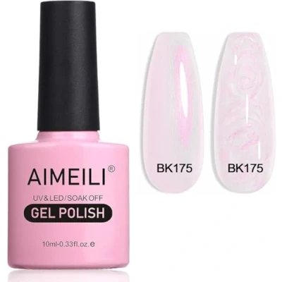 Image of AIMEILI Pearl Shell Gel Nail Polish, Polarized Glitter Shimmer Polish UV LED Soak Off Art Varnish Manicure Gift (175) 10ml