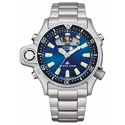 Image of Citizen Men Analogue Digital Quartz Watch with Stainless Steel Strap JP2000 67L