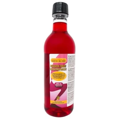 Image of Passion Fruit Concentrate 500 ml Makes 16.5 L Drink Mixing Ratio 1:32 Zero Sugar &amp; Highly Concentrated Syrup Flavour Ready To