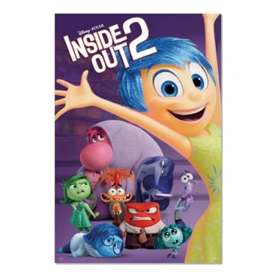 Image of Grupo Erik Disney Pixar Inside Out 2 Poster 36 x 24 inches / 91.5 61 cm Shipped Rolled Up Cool Posters Art &amp; Prints Wall