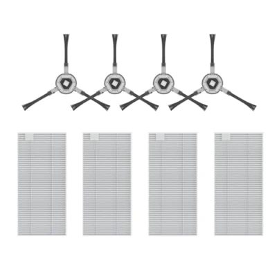 Image of C U Accessory Set for Lefant N3 Replacement Set: 4 Side Brushes, HEPA Filters and Filter Sponges, Robot Vacuum Cleaners