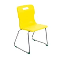 Image of Titan Skid Base Chair Size 5 430mm Seat Height Yellow T25 Y
