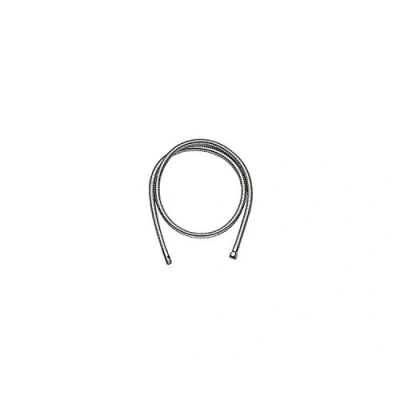 Image of Grohe 28112000 Hansgrohe 28120820 Metal Shower Hose 1/2 Inch x 150 cm Brushed Nickel, Chrome, 1.5m