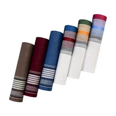 Image of ETEX Men&#039;s Elegant Luxury Handkerchiefs (Pack of 6 in gift box) M37 203A