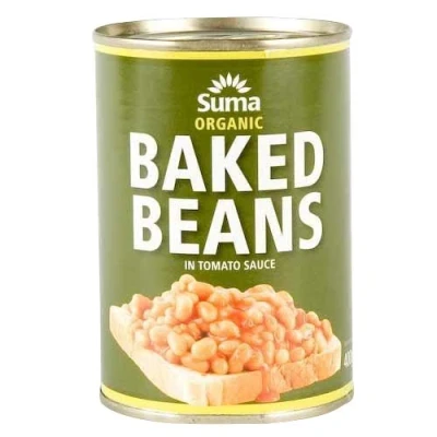Image of (2 Pack) Suma Organic Baked Beans 400g 2 PACK BUNDLE
