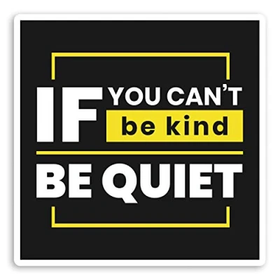 Image of 2 x 10cm Be Kind Quote Vinyl Stickers Introvert Positive Laptop Sticker #29133