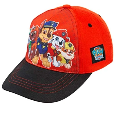 Image of Nickelodeon Paw Patrol Boys Baseball Cap Rockey, Zuma, Chase, Marshall and Rubble, Age 2 5 Black