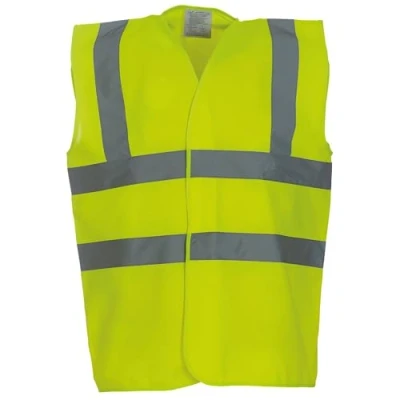 Image of Yoko Men&#039;s Yk001/Hvw100 Hi Vis 2 Band and Braces Waistcoat Yellow, 2X Large