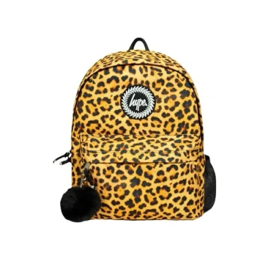 Image of hype BAGS Leopard Polyester Unisex Backpacks in Multi Coloured Size: One Size
