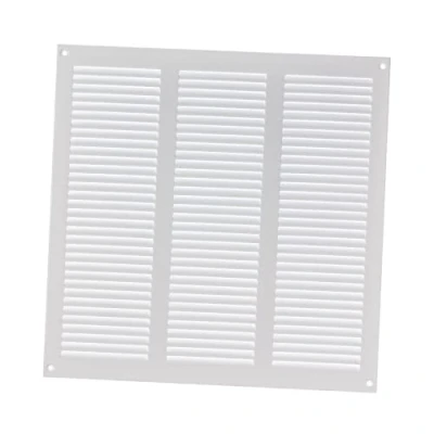 Image of 300x300mm / 12x12&quot; inch White Metal Air Vent Grille Cover with Insect Mesh Ventilation