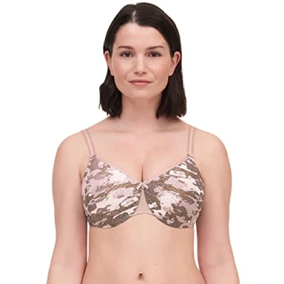 Image of Chantelle Women&#039;s C Magnifique Seamless Unlined Minimizer Bra, Myrtle, 32H US